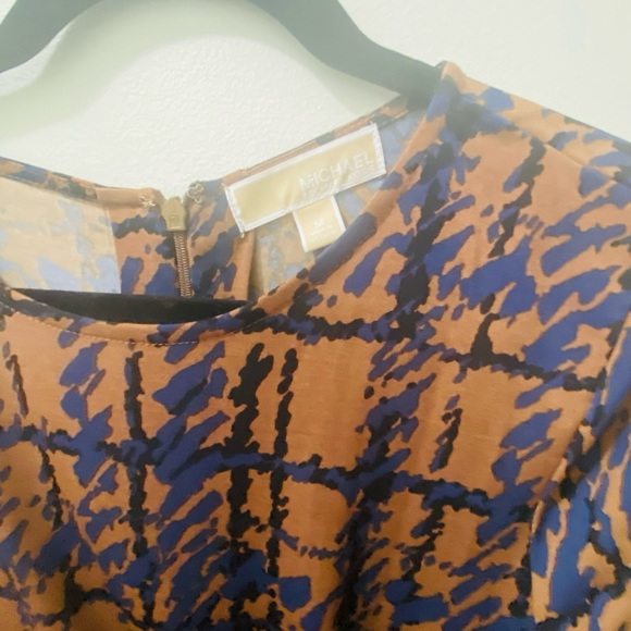 Brown Blue Michael Kors Dress - Picture 5 of 8